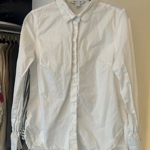 Cotton white button down
